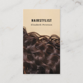 Business card with photo for hairstylist