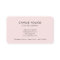 Business Card with QR Code | Blush Pink Design