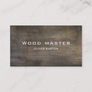 Business card with wood texture.