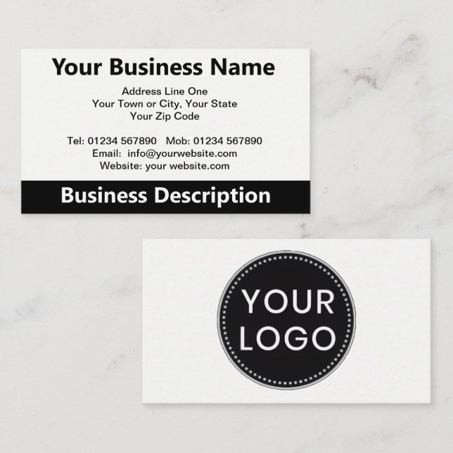 Business Card with Your Logo (Front/Back)