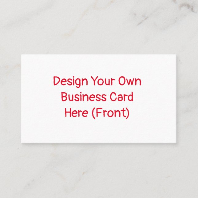 Business Card (Your own design) (Front)