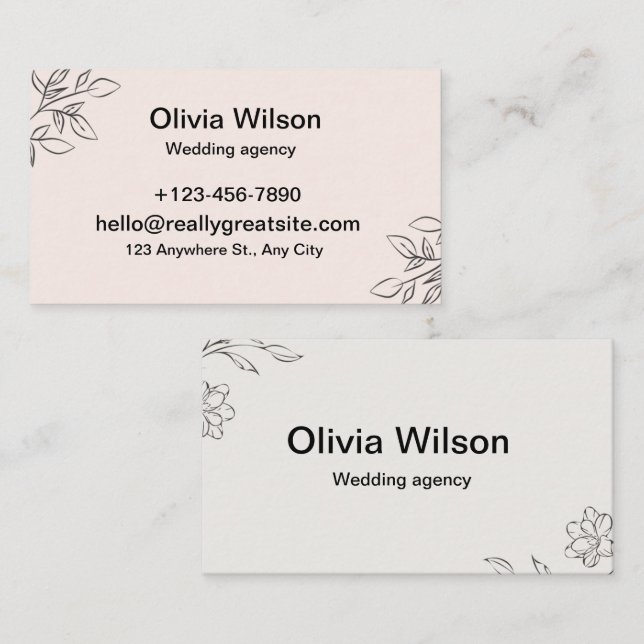 business cards (Front/Back)