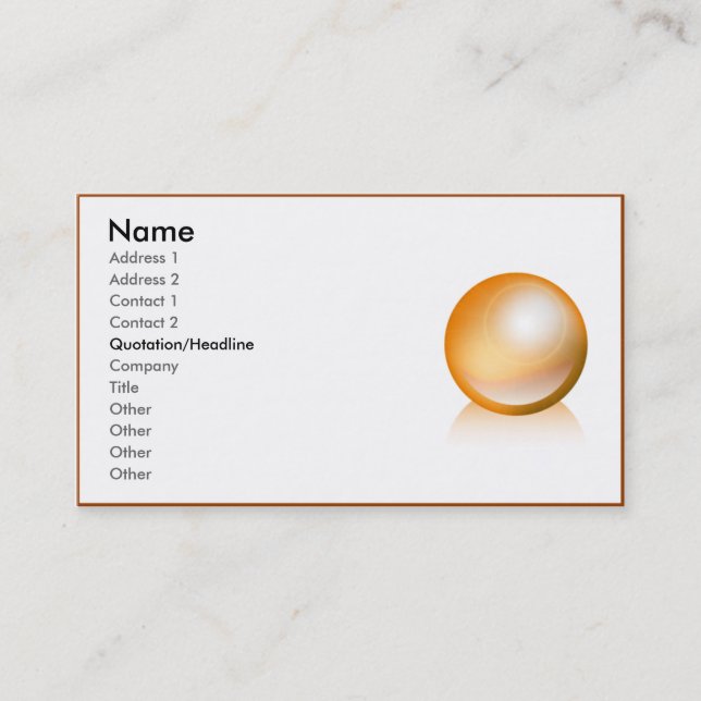 Business Cards (Front)