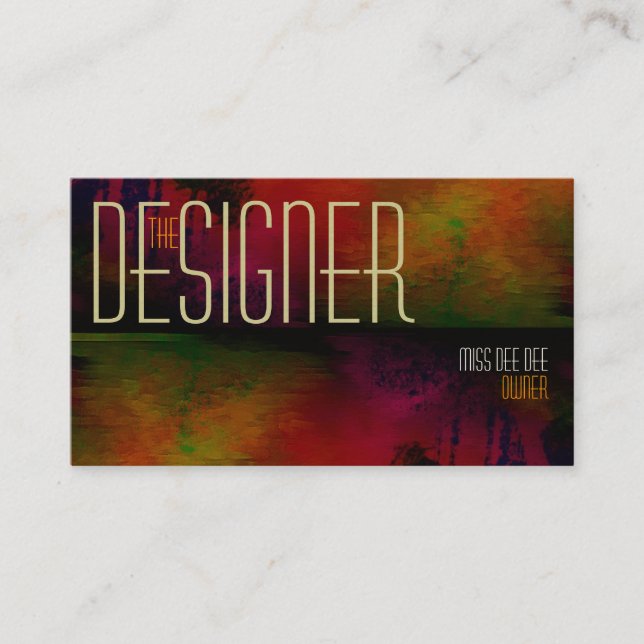 Business Cards Abstract Two Sided Customizable (Front)