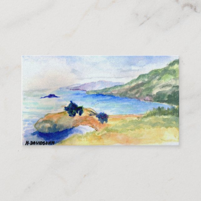 BUSINESS CARDS - ARTISTS EDITION -  "SHORELINE" (Front)