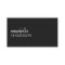 Business Cards | Black  Modern Minimal Elegant