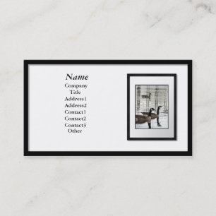 Business Cards - Black Picture Frame (white mat)