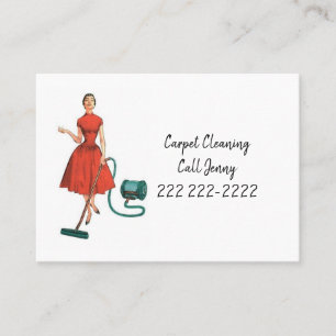 Business Cards, Carpet Cleaning Services Card