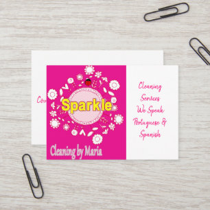 Business Cards, Cleaning Lady  Business Card