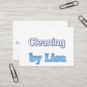 Business Cards, Cleaning Lady  Card