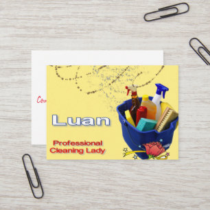 Business Cards, Cleaning Lady  Card