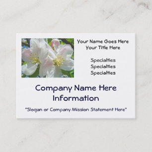Business Cards Custom Apple Blossoms Pastel