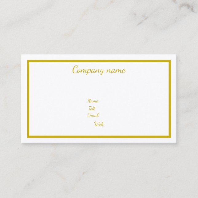 Business Cards Customized (Front)