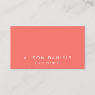 Business Cards Elegant and Stylish Coral