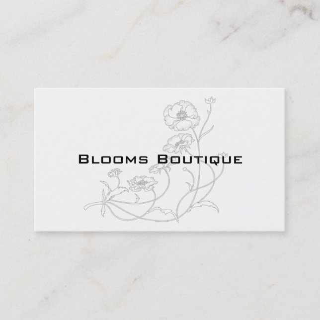 Business Cards For Florists (Front)