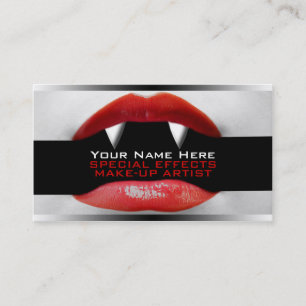 Business Cards For Special Effects Make-Up Artists
