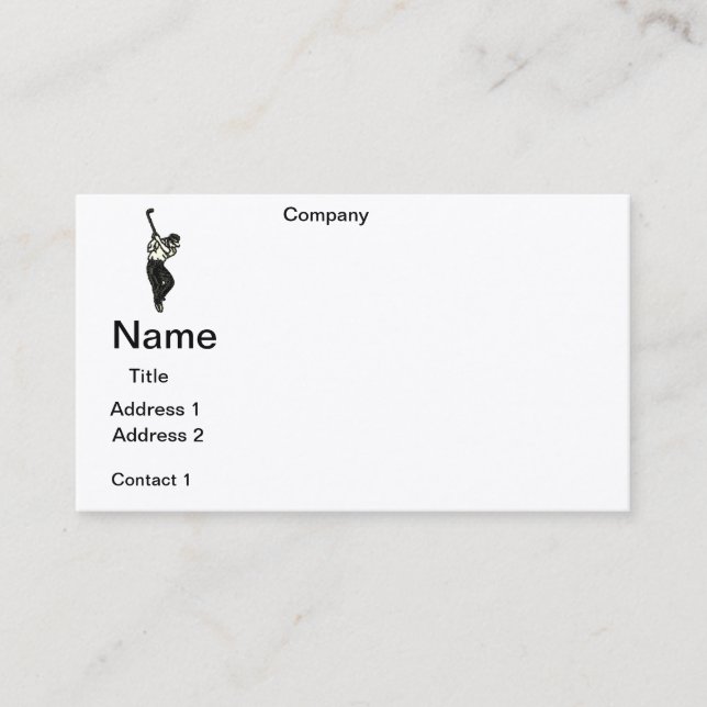 BUSINESS cards  GOLF PRO  DESIGN (Front)