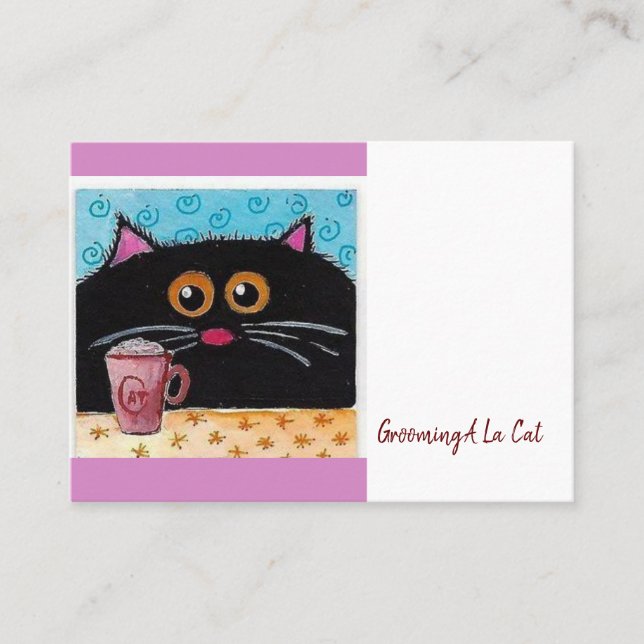 Business Cards, Grooming Cat Paws Business Cards (Front)