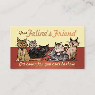 Business Cards Happy Cats Two Sided Customizable