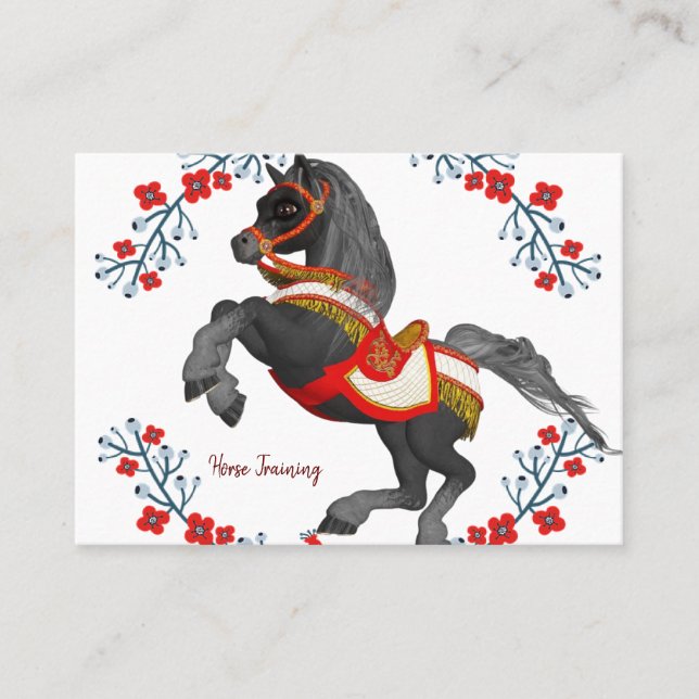 Business Cards, Horse Training Business Card (Front)