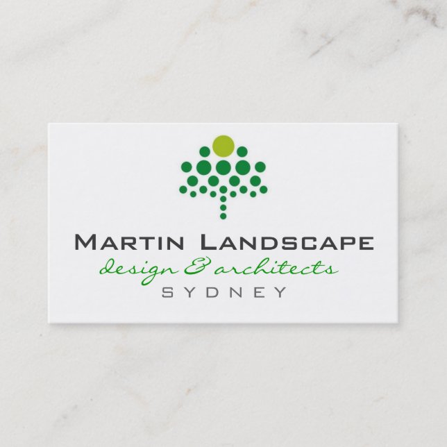 business cards > landscaper  [green : lime] (Front)