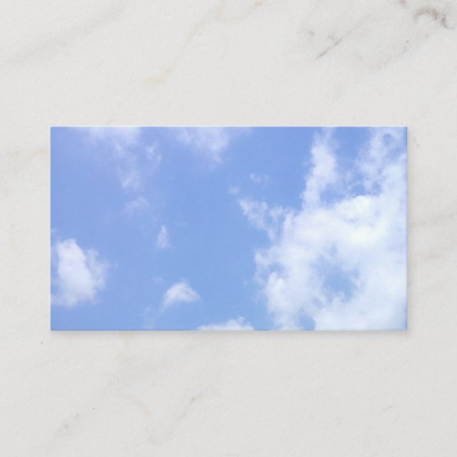 business cards, lightly clouded display business card (Front)