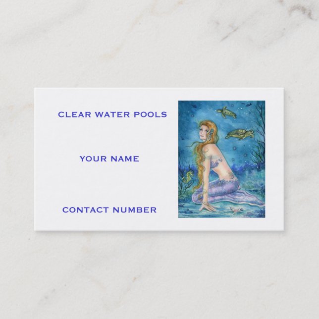 BUSINESS CARDS MERMAIDS FANTASY (Front)