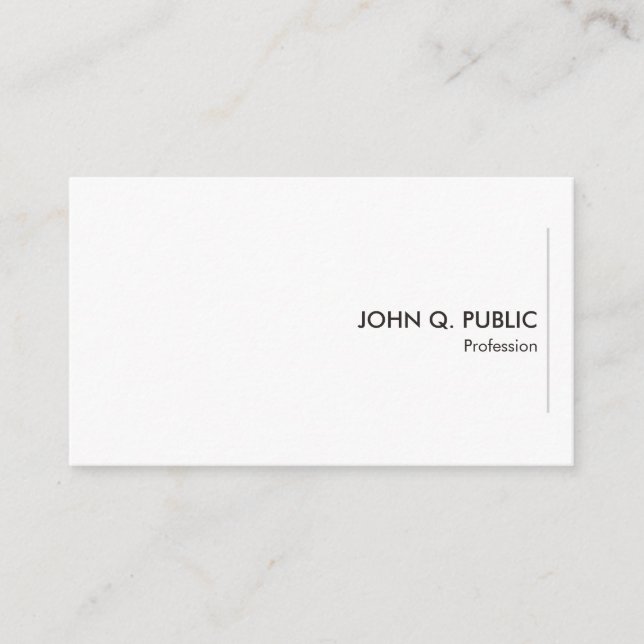 Business Cards Personalized Modern Elegant Simple (Front)