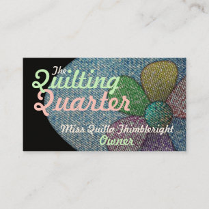 Business Cards Quilting Two Sided Customizable