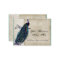 Business Cards - Teal Vintage Peacock 8 & Etchings