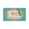 Business Cards - Teal Vintage Peacock & Etchings