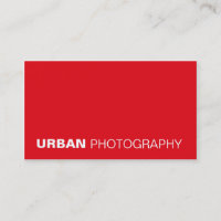 business cards > urban photography  [red]