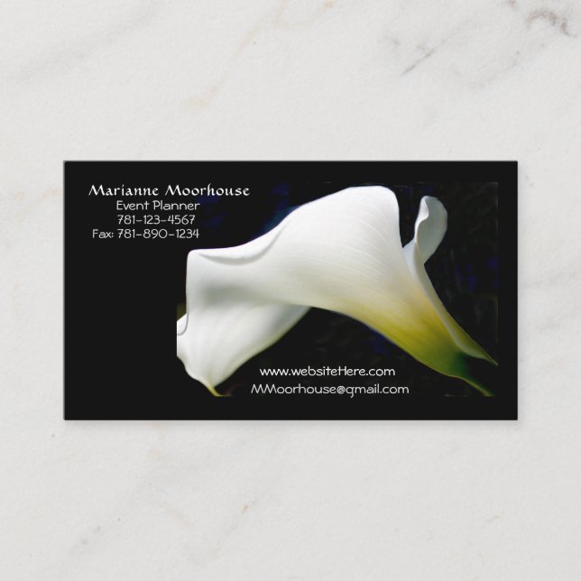 Business Cards: with a touch of Class/Nature Business Card (Front)