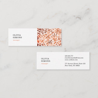 Business Cards with vintage floral pattern