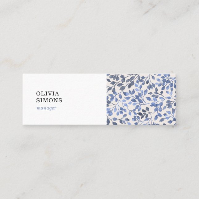 Business Cards with vintage floral pattern (Front)