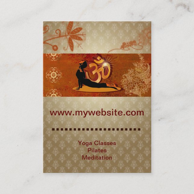 Business Cards Yoga Meditation Pilates Coaching (Front)