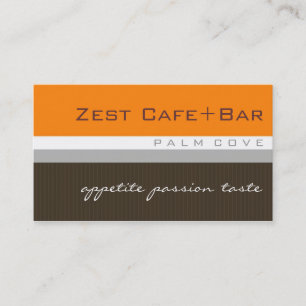 business cards > zest [citrus orange+chocolate]