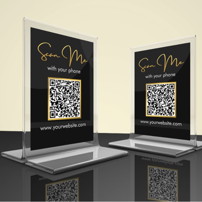 Business | Carte de table de code QR de mariage (Créateur téléchargé)