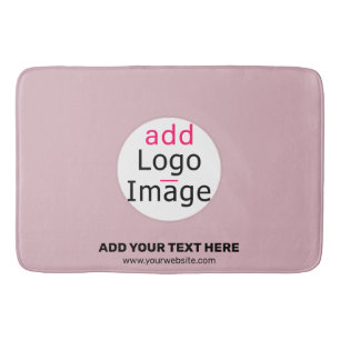 Business Chic Promo Customizable Dusty Rose Pink Bath Mat