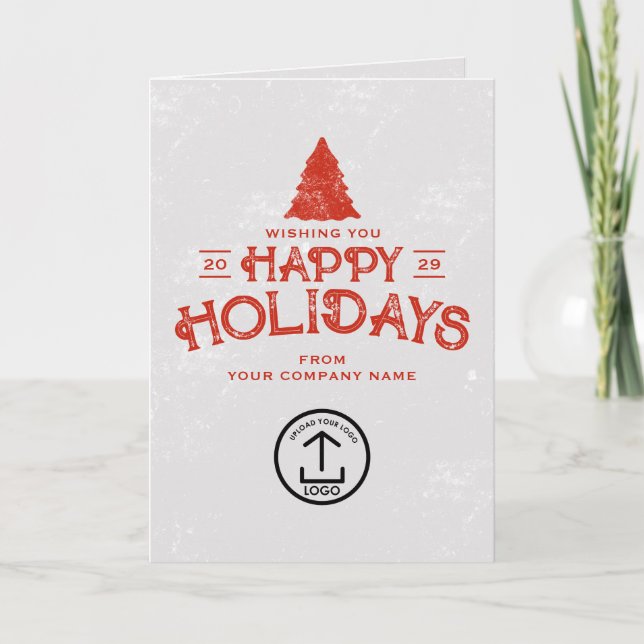 Business Christmas Card Clients Customer Employees (Front)