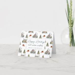 Business Christmas Happy Holidays Holiday Card