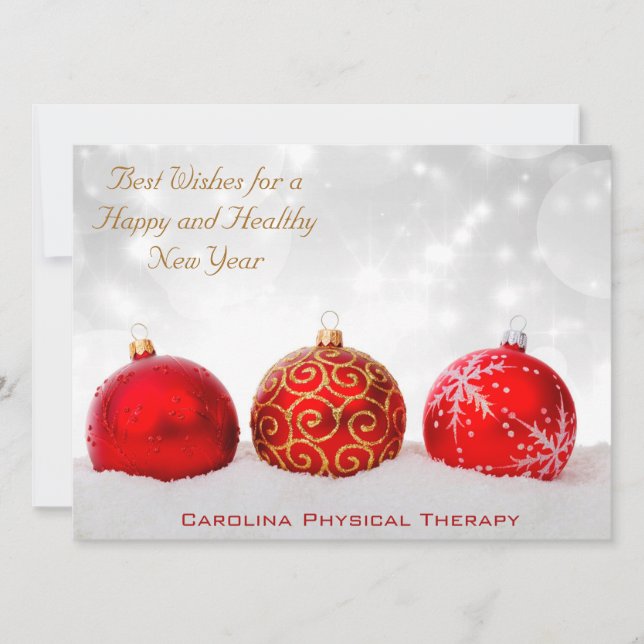 Business Christmas Holiday 2015 Calendar Card (Front)