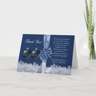 Business Christmas Thank You Card - Seasons' Greet