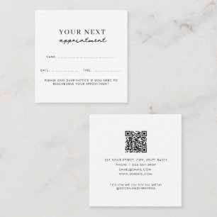 Business Client Appointment Card Professional