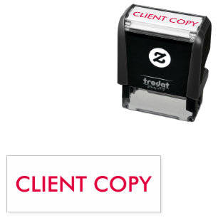 Business Client Copy Self-inking Stamp