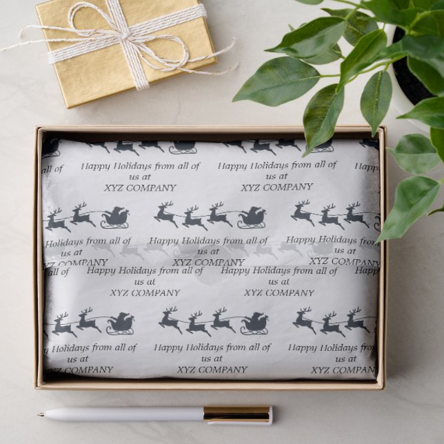 Business Client or Employee Christmas Gift Wrap  Tissue Paper (Gift)
