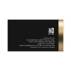 Business Coach Bold Black Gold Business Card