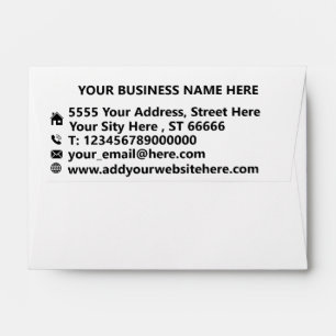 Business Company Address Office Personalized Envelope