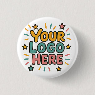 Business, Company, Advertising Your Logo Here 1 Inch Round Button
