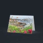 Business Company Birthday Holiday Card<br><div class="desc">Client Mortgage Real Estate Card NOTE: WILL CONVERT TO A 4X5.6 SIZE AS WELL. Business Professional Client / Customer Birthday card. Stylish, charming appropriate for men and women -- can edit text and provide your contact information as well as the company logo on the back. Also available as a flat...</div>